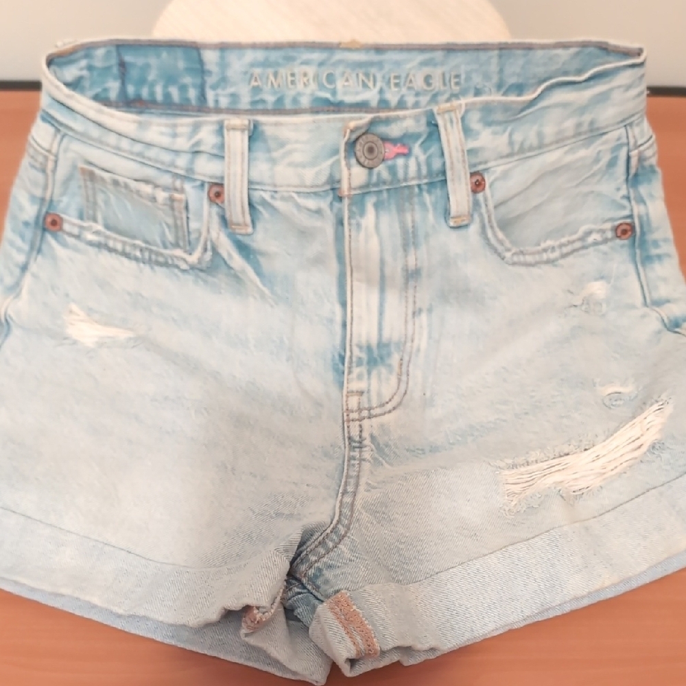 American Eagle Light Blue Denim Shorts